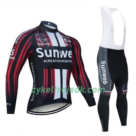 Cykeltøj Langærmet + Bib Cykelbukser 2020 Team Sunweb N003